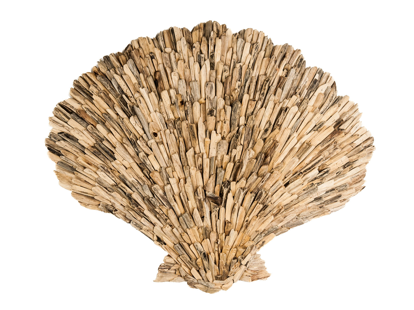 Driftwood wall panel shell