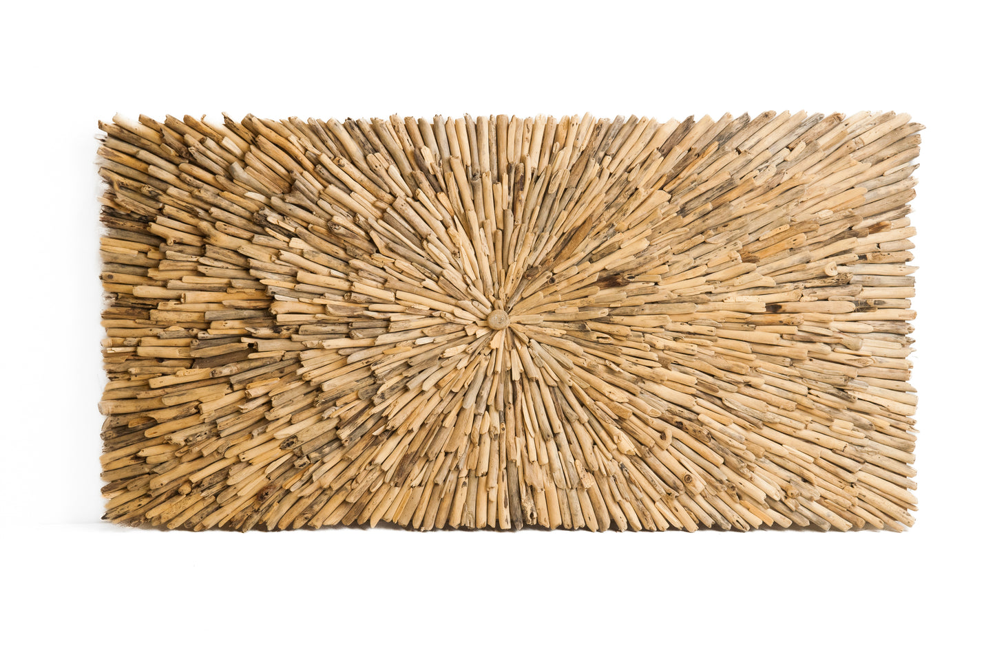 rechteckige Treibholz-Wandpaneele