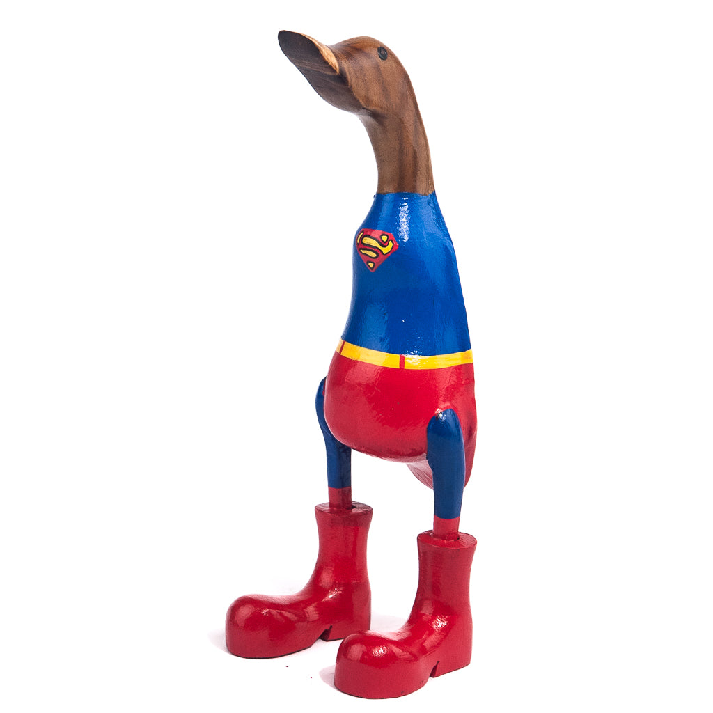 Houten eend - superman