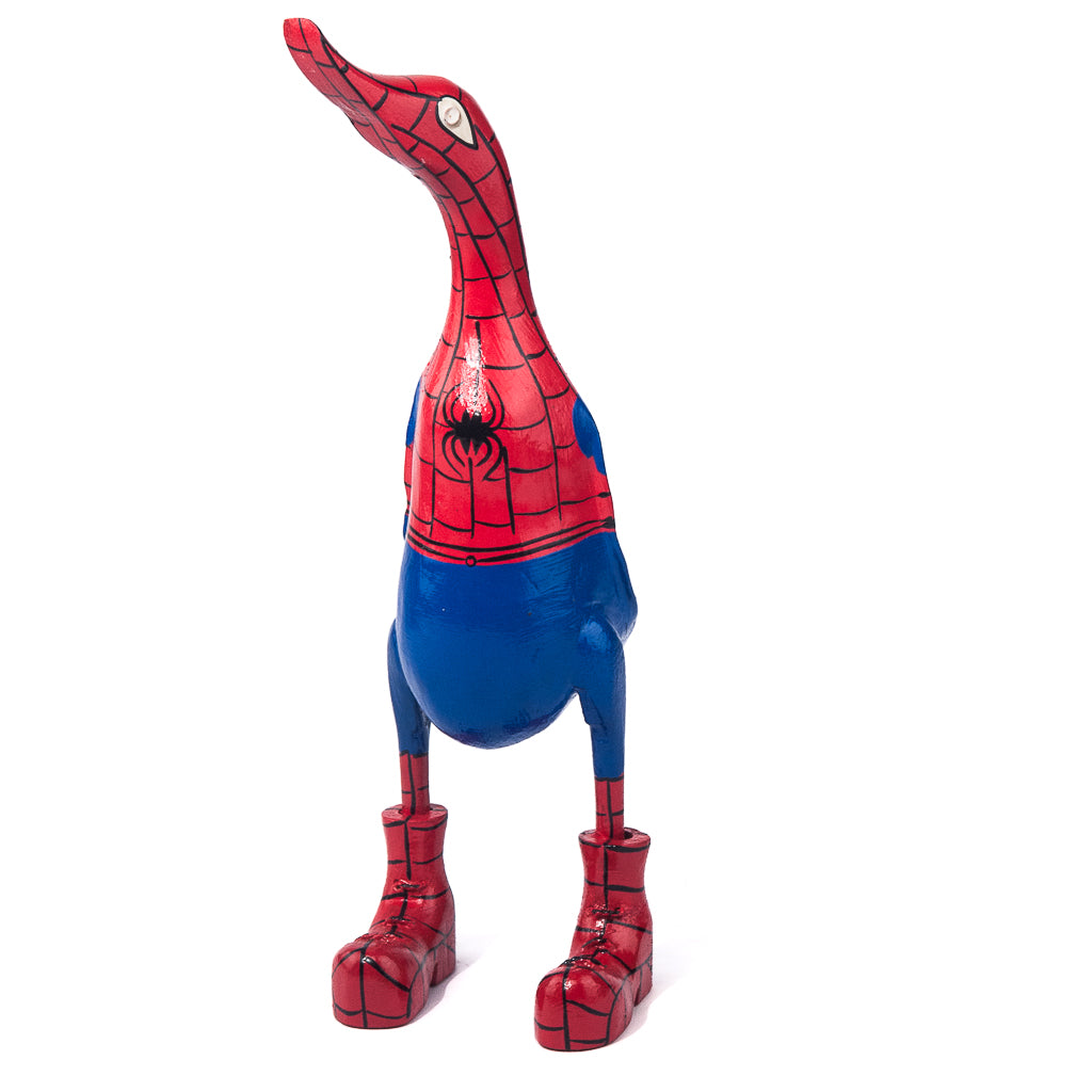 Houten eend - spiderman