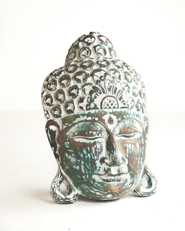 Houten masker buddha