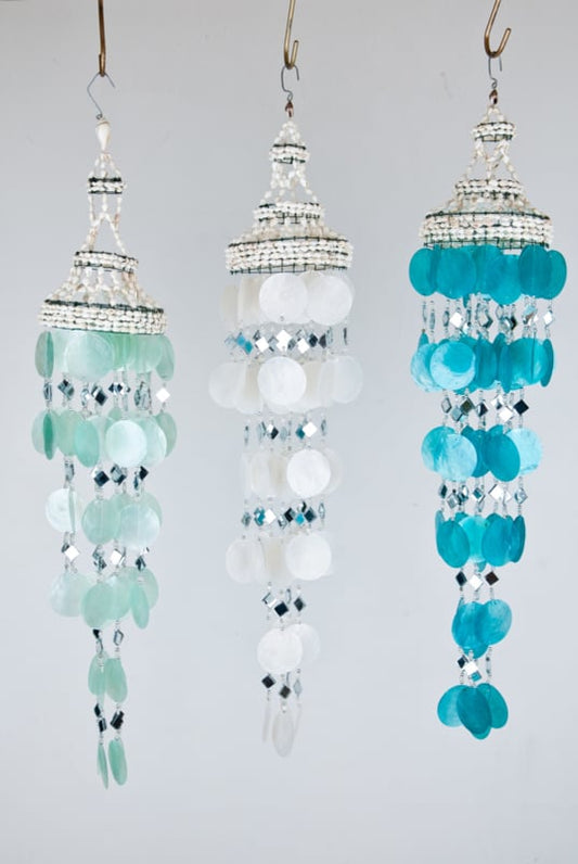 Windspiel, Capiz-Muschelhut, Spiegel