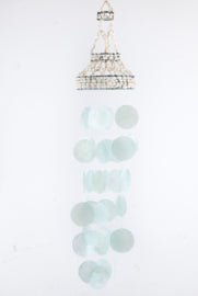 Wind chime capiz shell hat