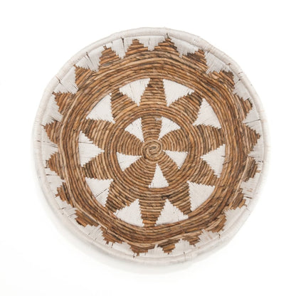 Wandmand Tali naturel wit bananenblad/touw naturel wit