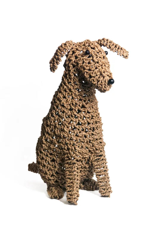 Sitzender Seilhund XL 60 cm