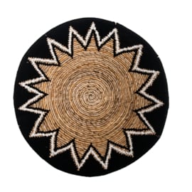 Tali-Wandkorb aus Bananenblatt/Seil, naturschwarz