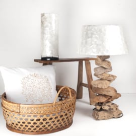 Capiz schelpen lampenkap wit natural