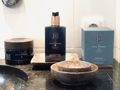 Schale/Untersetzer aus Kokosnussholz, quadratisch, 15 x 15 cm