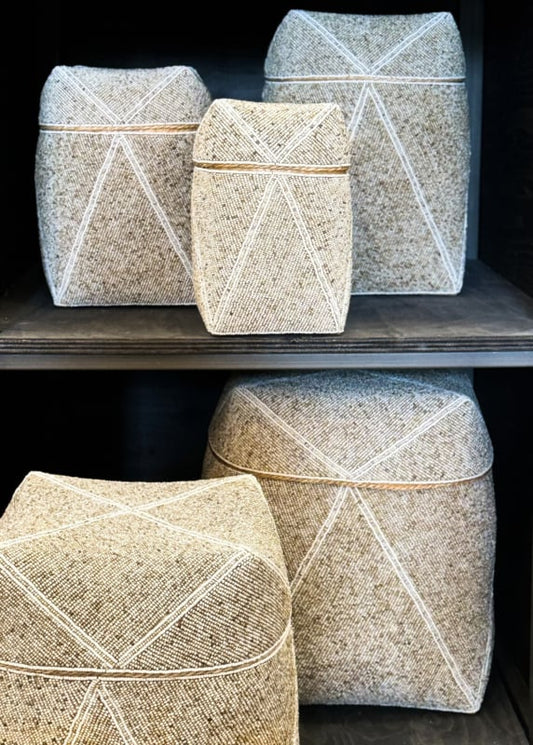 Offermanden XXL hoog model kraaltjes in 5 maten naturel/crème/wit/zwart