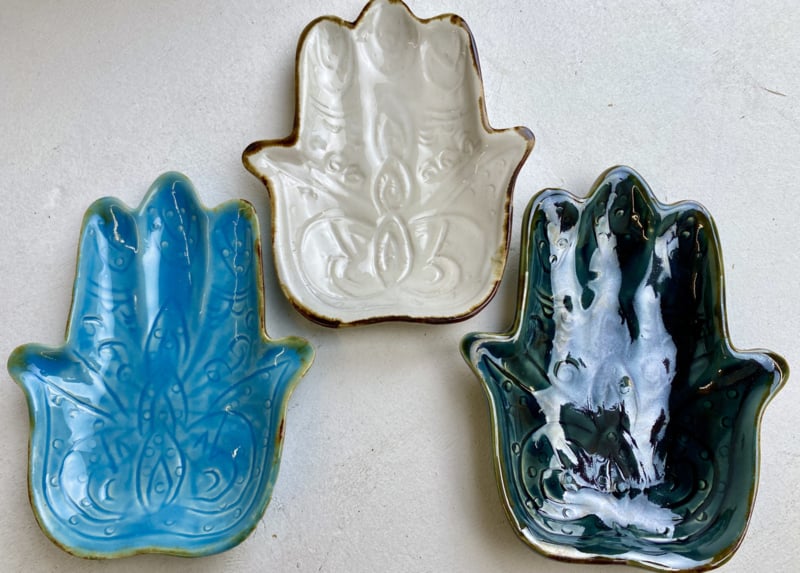 Aardewerk schaaltje Handje van Fatima