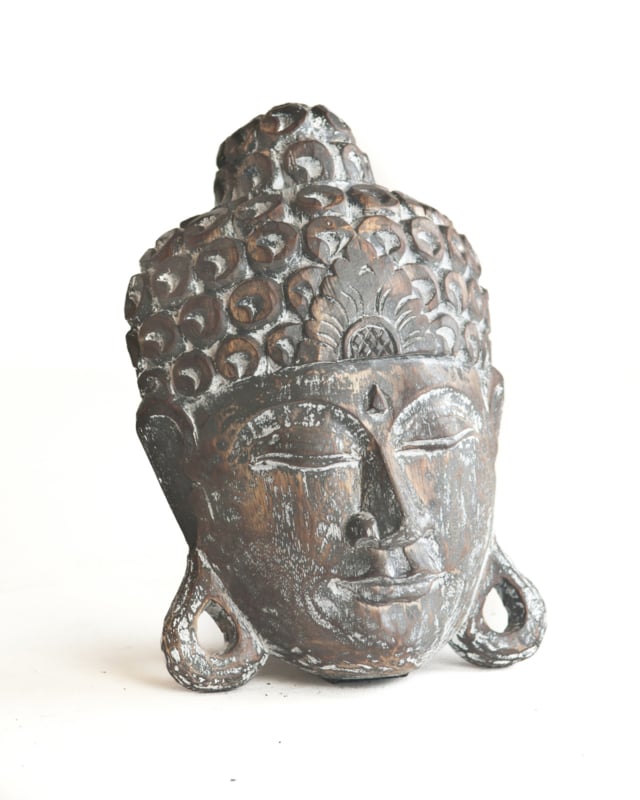 Houten masker buddha
