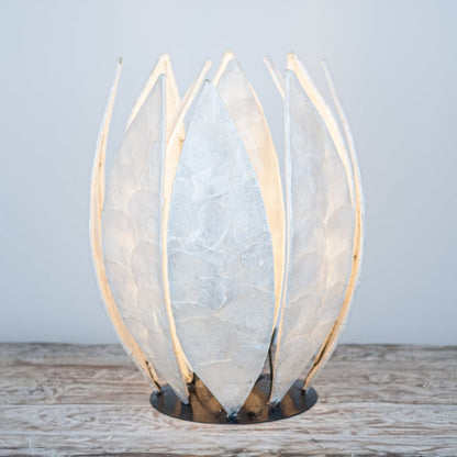 Capiz schelpen tafellamp lotuslamp