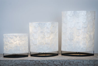 Capiz schelpen tafellamp neutraal