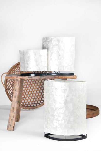 Capiz schelpen tafellamp neutraal