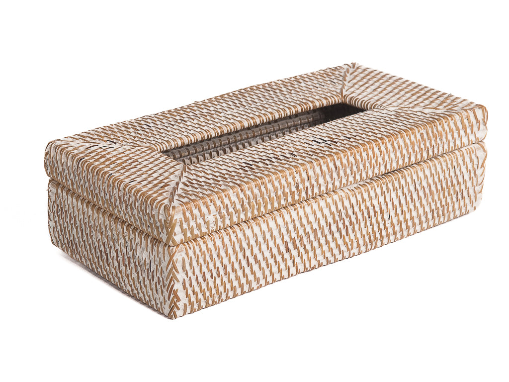 Rotan tissue doos naturel whitewash