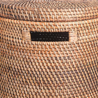 Wasmand keranjang natural burned rotan