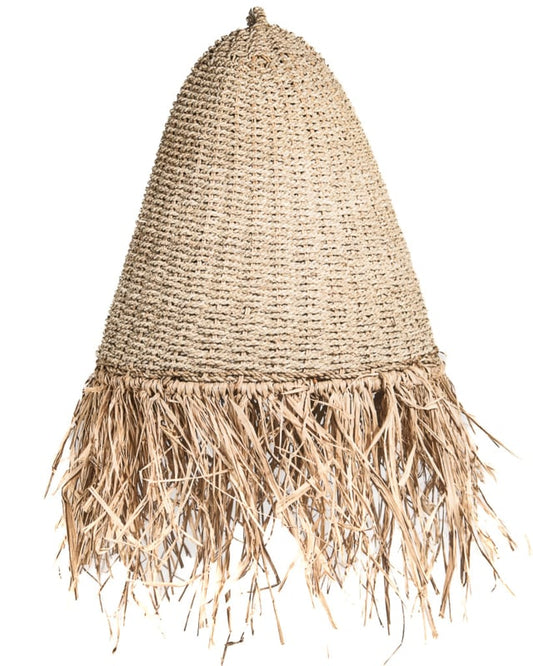Hanglamp Tabanan naturel met raffia Ø50cm/60cm lang