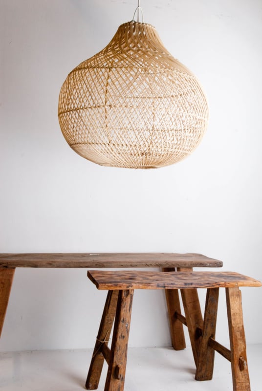 Hanging lamp Tegallalang Ø50 cm diameter Natural Rattan