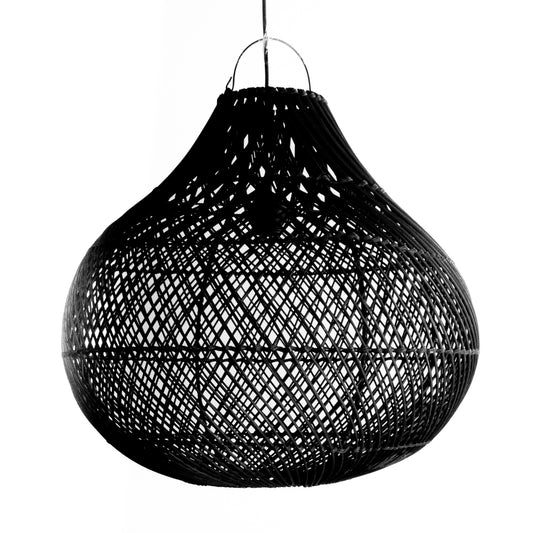 Hanglamp Tegallalang Ø50 cm diameter  Zwart Rotan