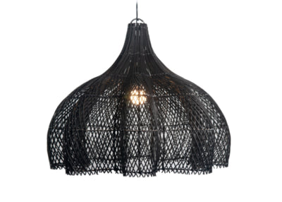 Hanglamp Tiram Zwart Rotan Ø60cm